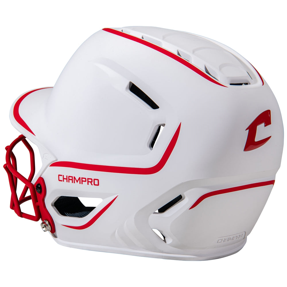 HXE FASTPITCH MATTE TWO-TONE BATTING HELMET - HXEFPM2SCM