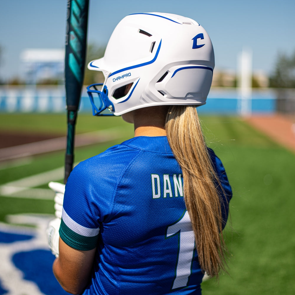 HXE FASTPITCH MATTE TWO-TONE BATTING HELMET