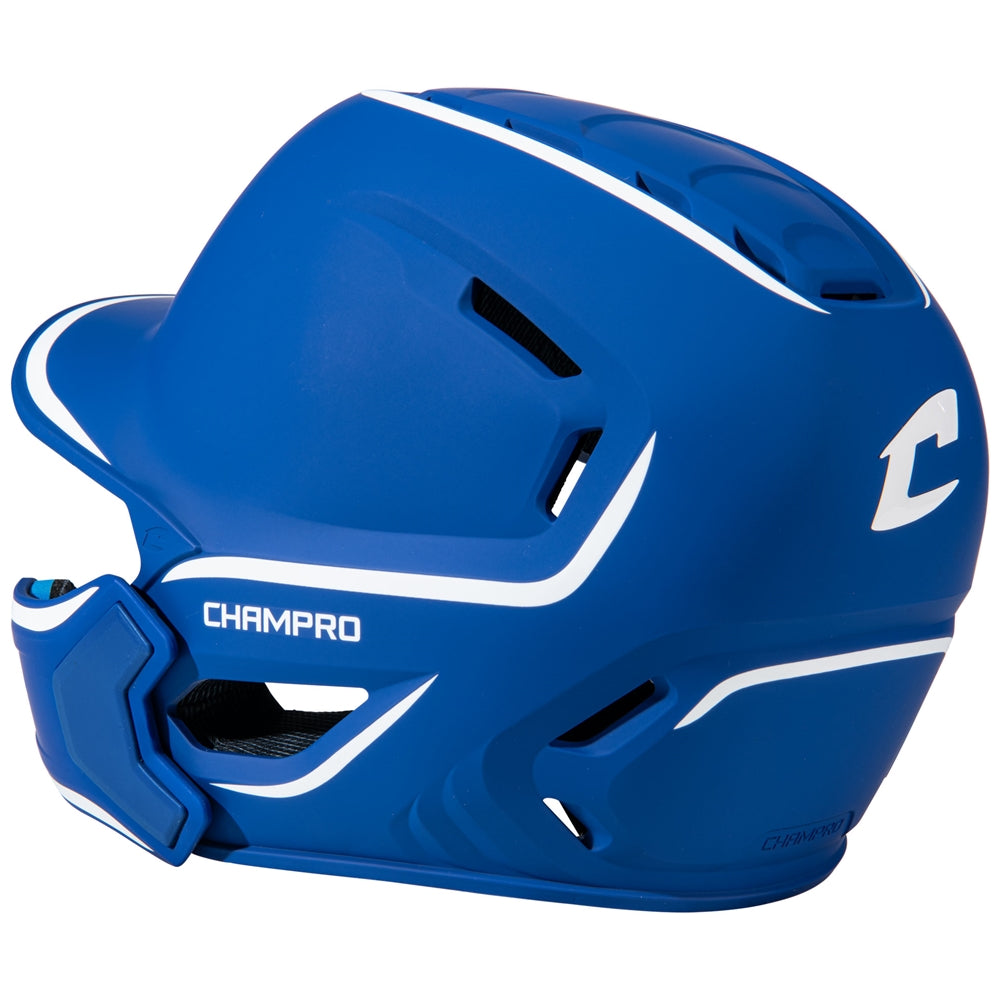 HXE TWO-TONE MATTE BATTING HELMET W/JAW GUARD - HXEM2JGRYL