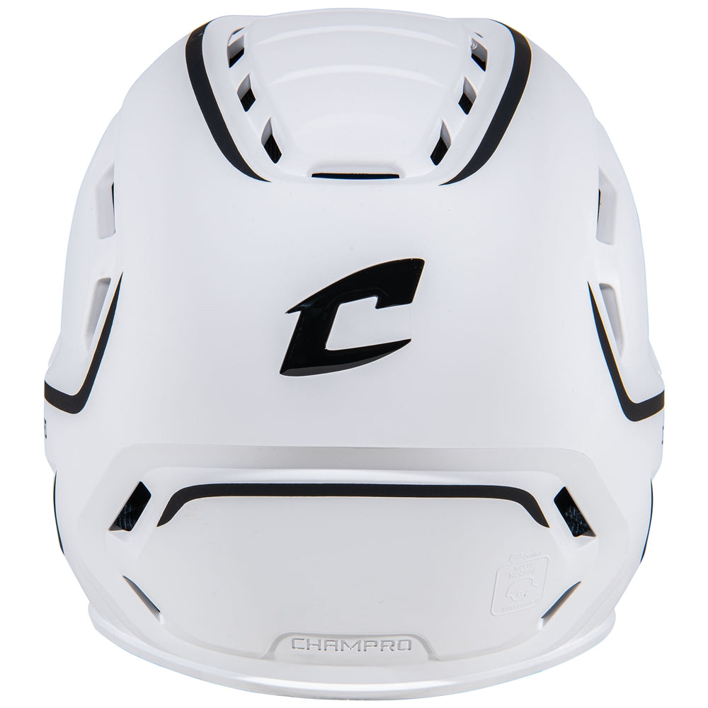HXE TWO-TONE MATTE BATTING HELMET W/JAW GUARD