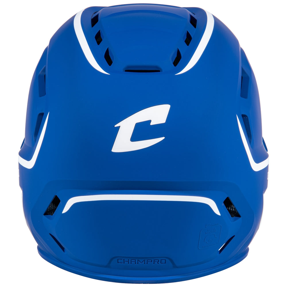 HXE TWO-TONE MATTE BATTING HELMET W/JAW GUARD - HXEM2JGRYL