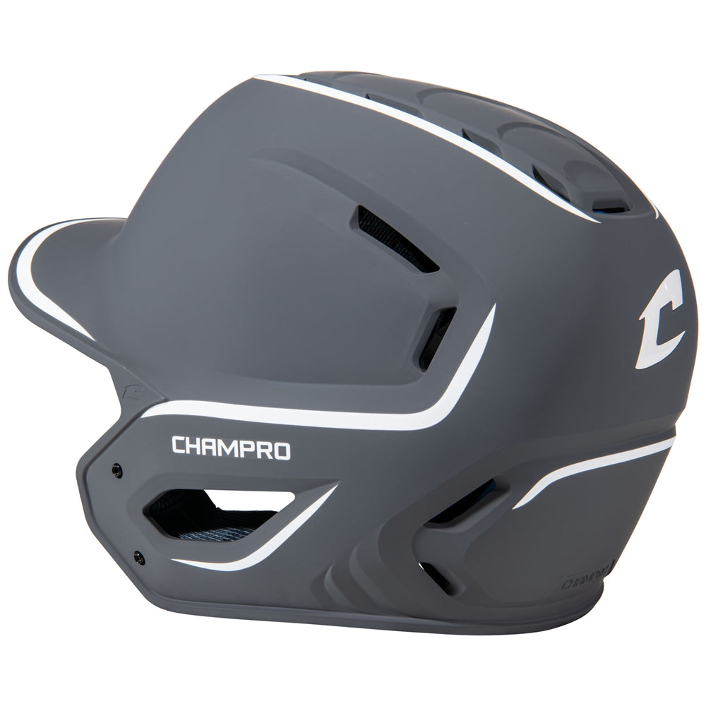 HXE TWO-TONE MATTE BASEBALL HELMET - HXEM2GHL