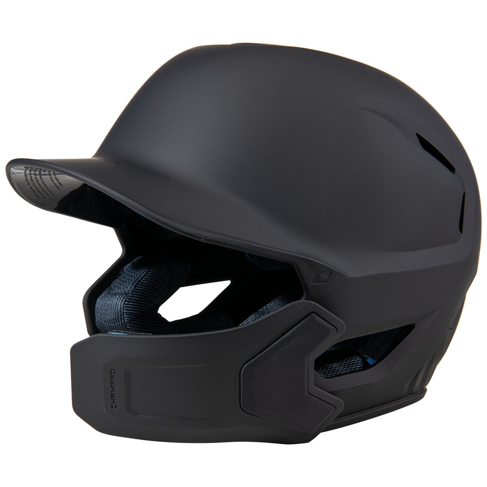 HXE MATTE BATTING HELMET W/JAW GUARD - HXEMJGBXL