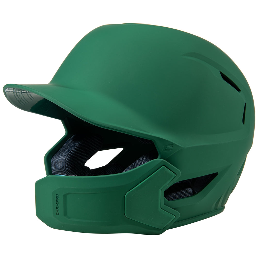 HXE MATTE BATTING HELMET W/JAW GUARD - HXEMJGFGL