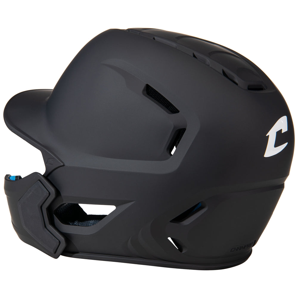 HXE MATTE BATTING HELMET W/JAW GUARD - HXEMJGBXL