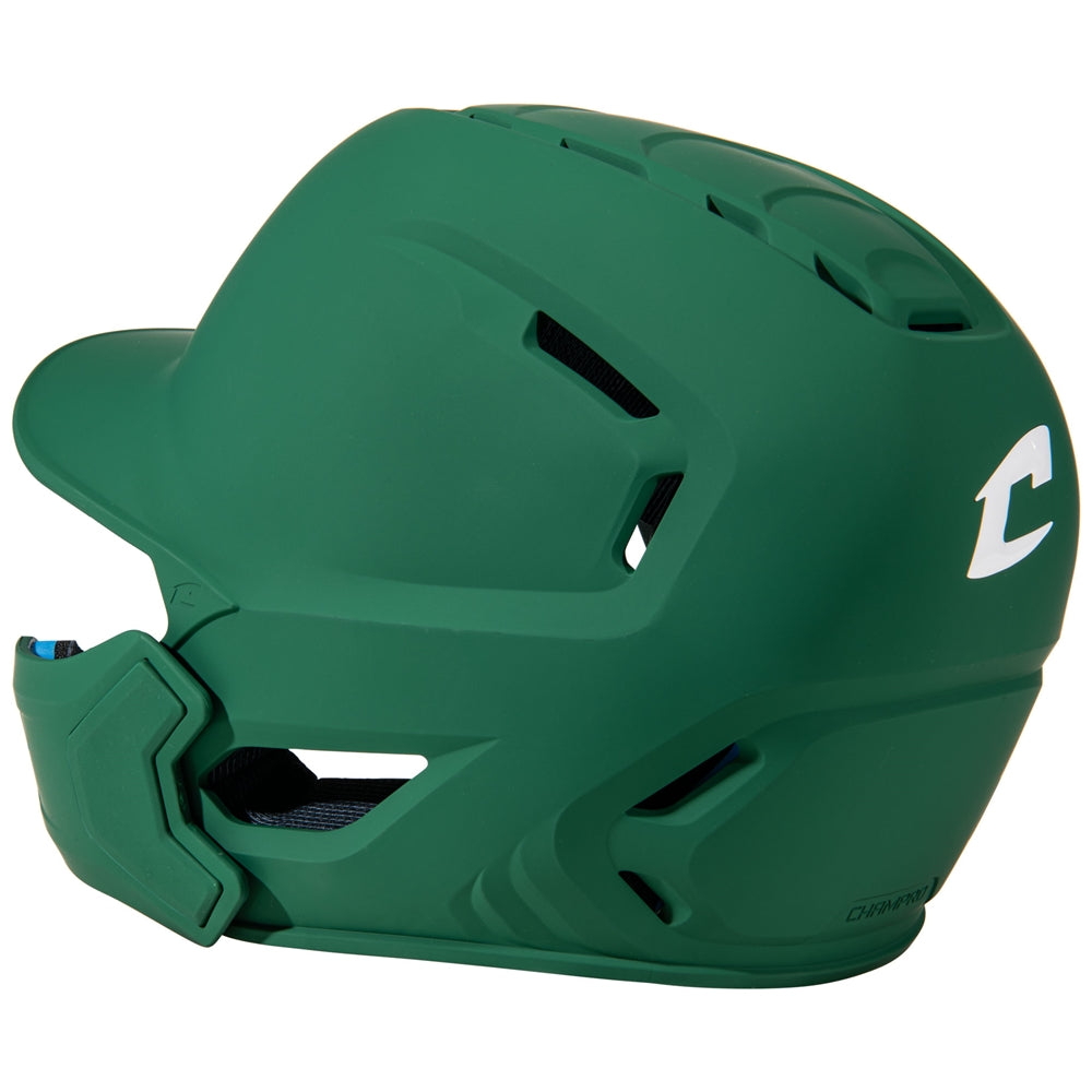 HXE MATTE BATTING HELMET W/JAW GUARD - HXEMJGFGL
