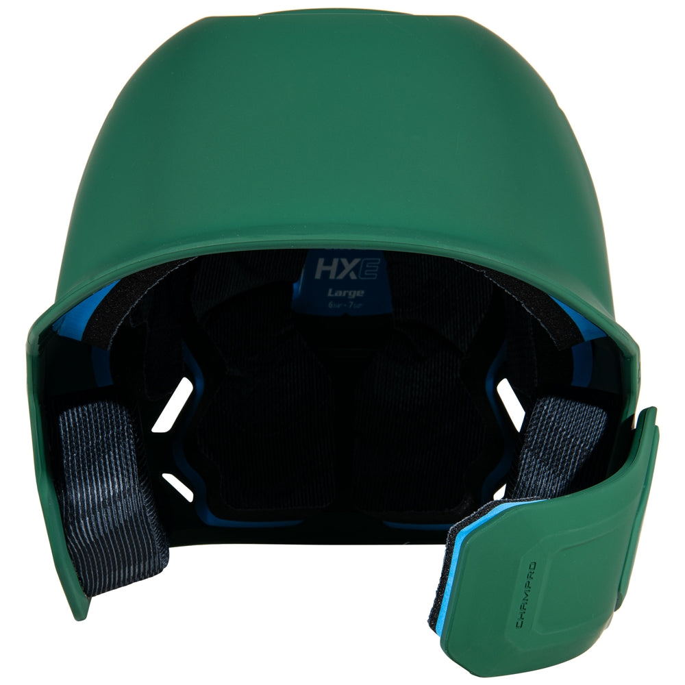 HXE MATTE BATTING HELMET W/JAW GUARD - HXEMJGFGL