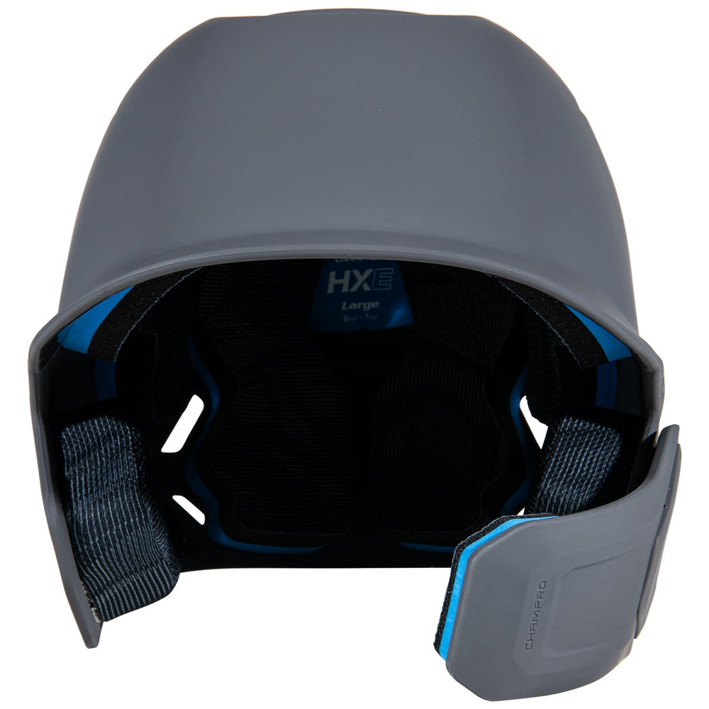 HXE MATTE BATTING HELMET W/JAW GUARD - HXEMJGGHL