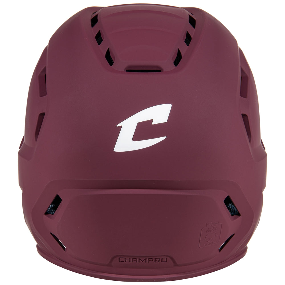 HXE MATTE BATTING HELMET W/JAW GUARD - HXEMJGMAM