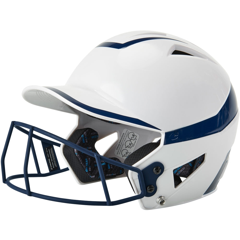 HX RISE PRO BATTING HELMET W/FACEMASK - HXFPG2NYJ