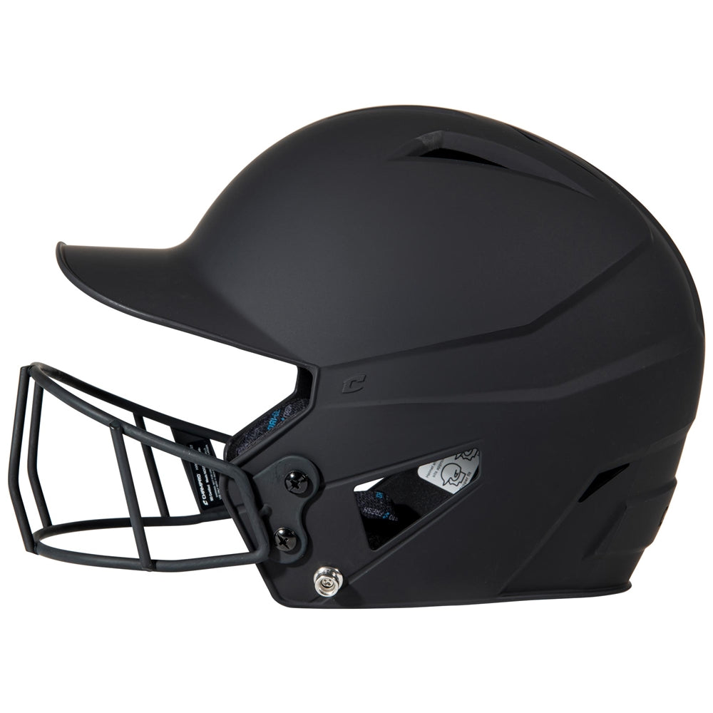 Champro HX Rise Fastpitch Matte Batting Helmet w/Faceguard
