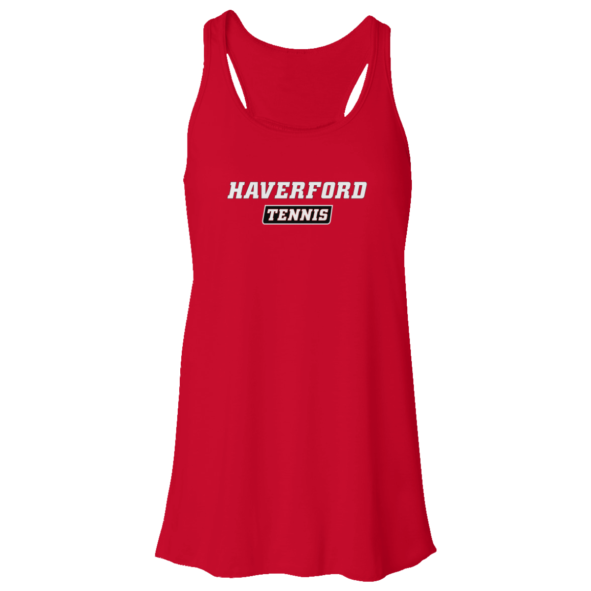 Women's Haverford Tennis Bella + Canvas Flowy Racerback Tank