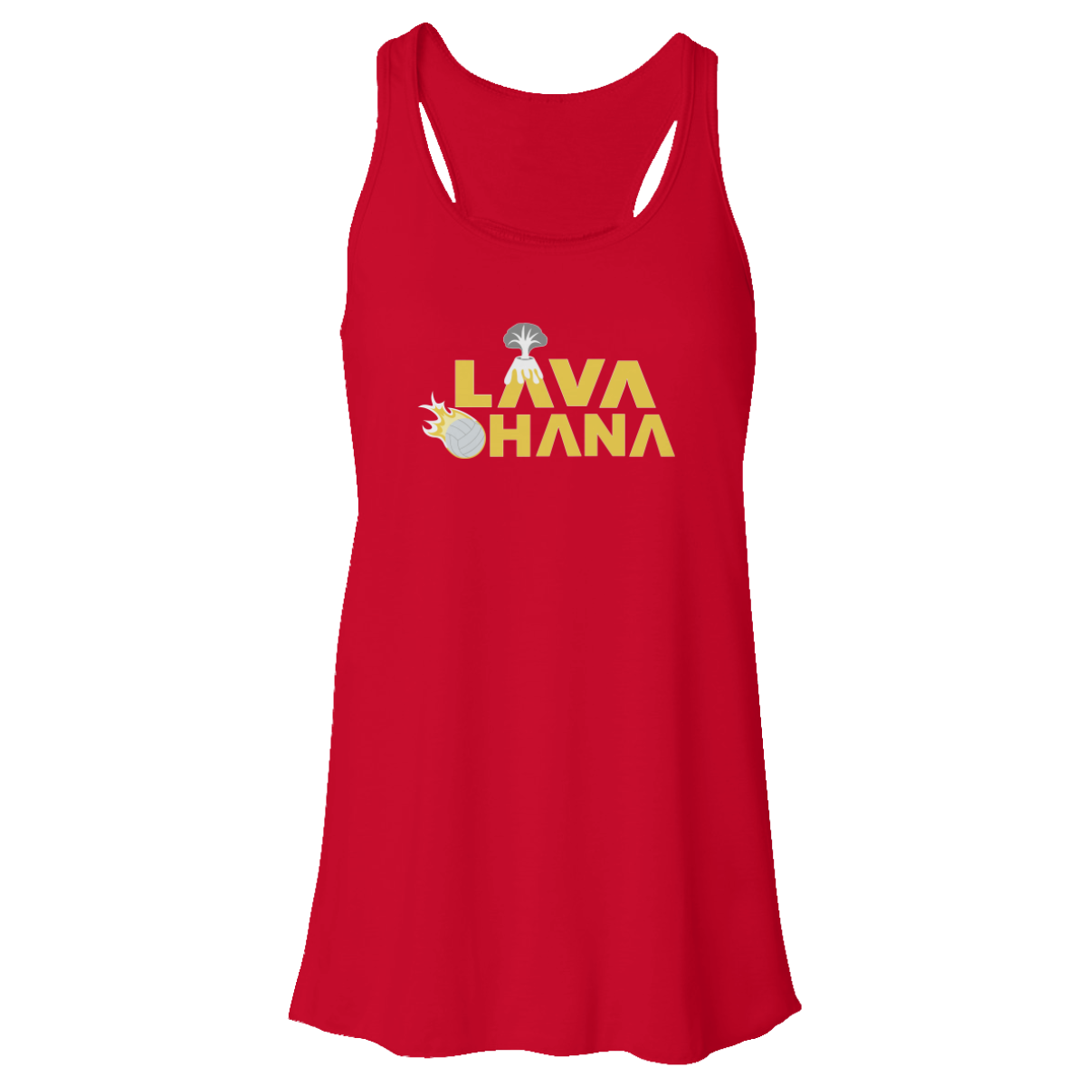 Women's LAVA Bella + Canvas Flowy Racerback Tank - Ohana