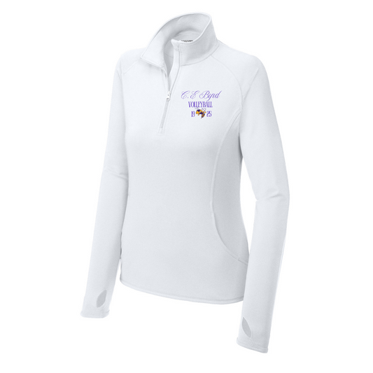 Women's C.E. Byrd HS Sport-Tek Sport-Wick Stretch 1/4 Zip