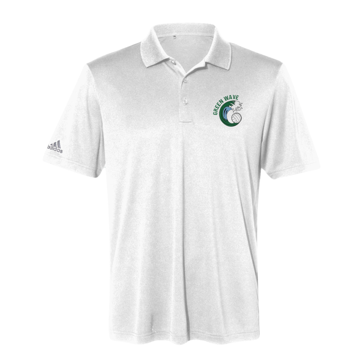 Adult Green Wave Volleyball Adidas Performance Polo