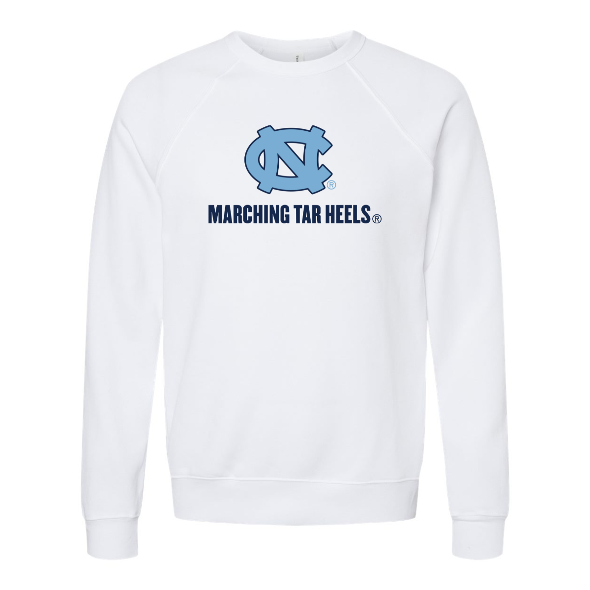 Adult UNC Marching Bella + Canvas Crewneck