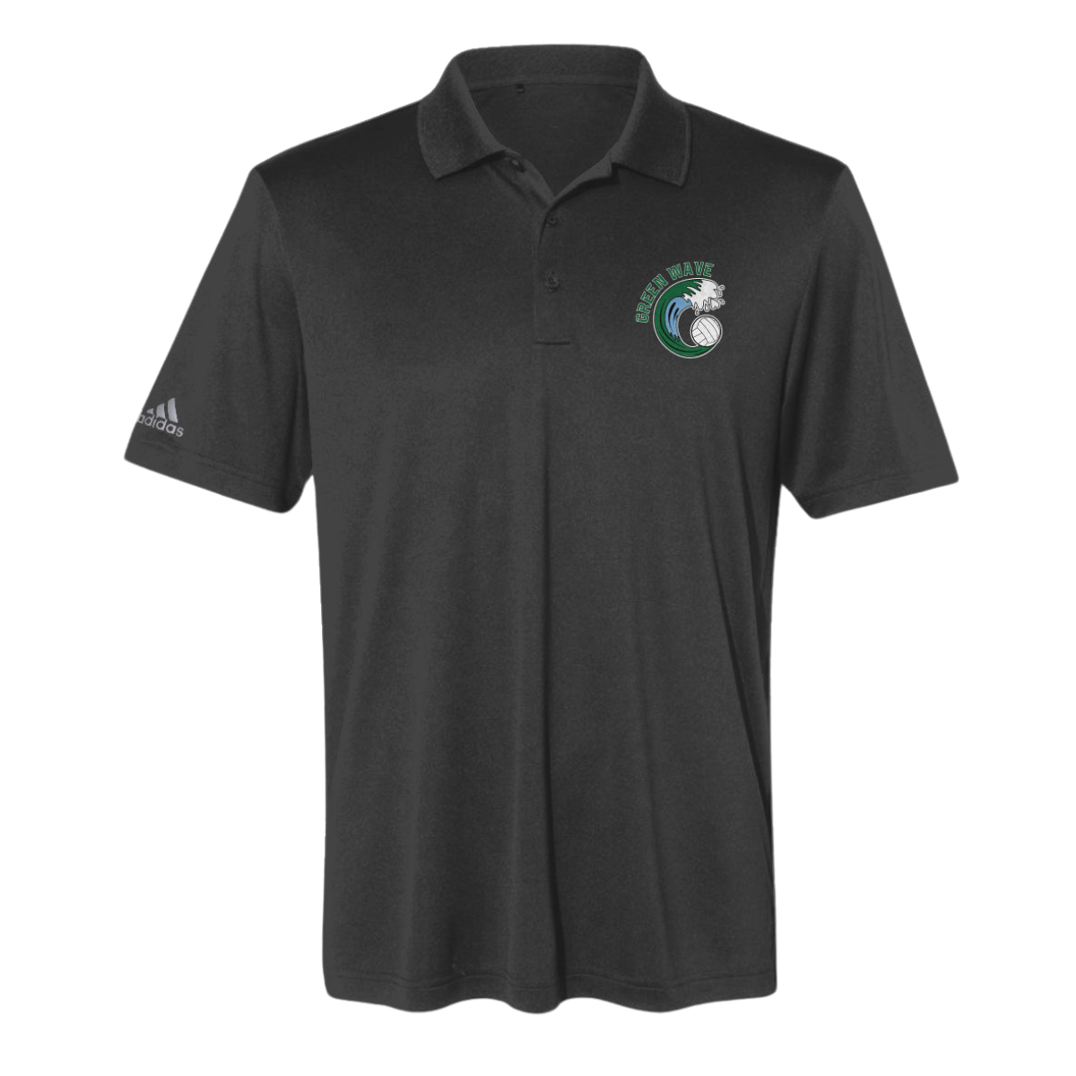 Adult Green Wave Volleyball Adidas Performance Polo