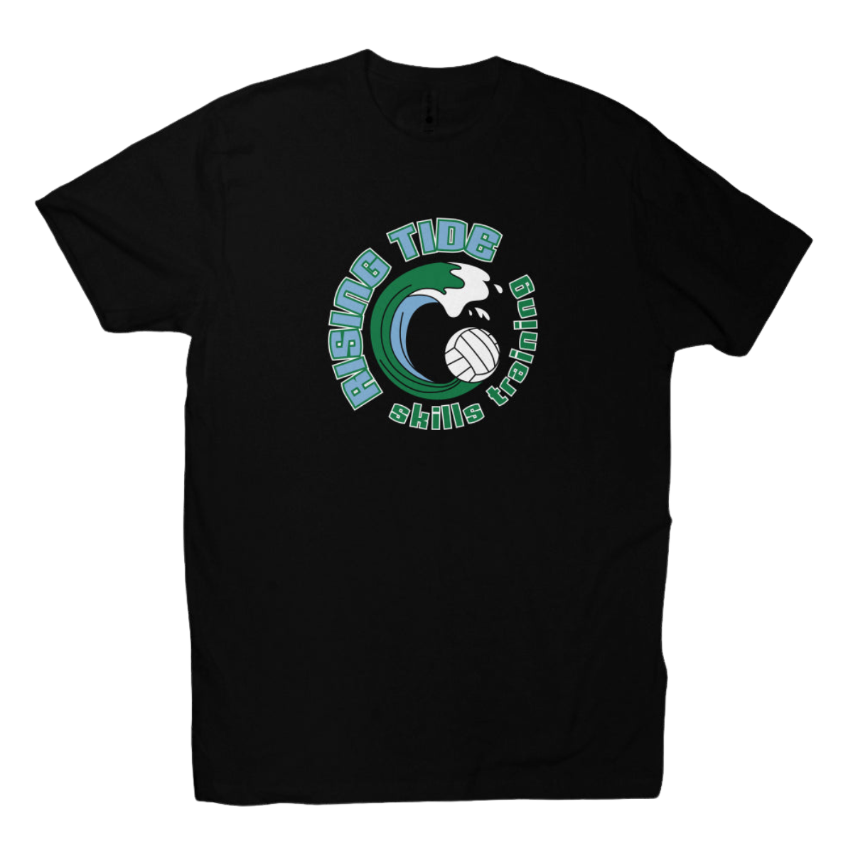 Adult Green Wave Volleyball Club Next Level Cotton Crew T-Shirt