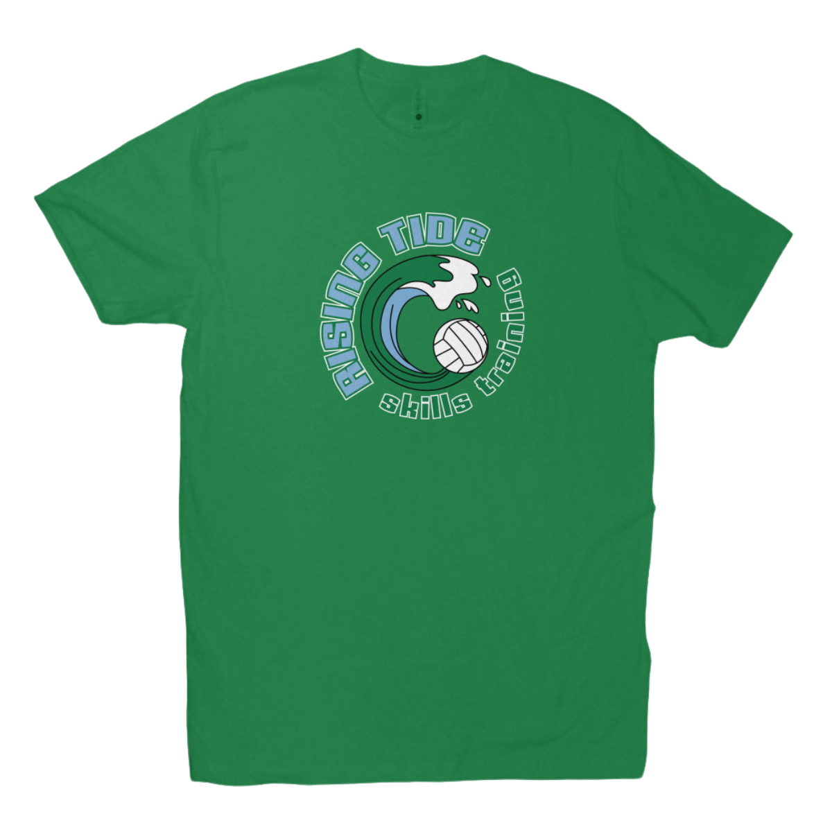 Adult Green Wave Volleyball Club Next Level Cotton Crew T-Shirt