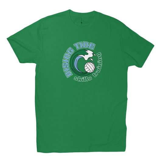 Adult Green Wave Volleyball Club Next Level Cotton Crew T-Shirt
