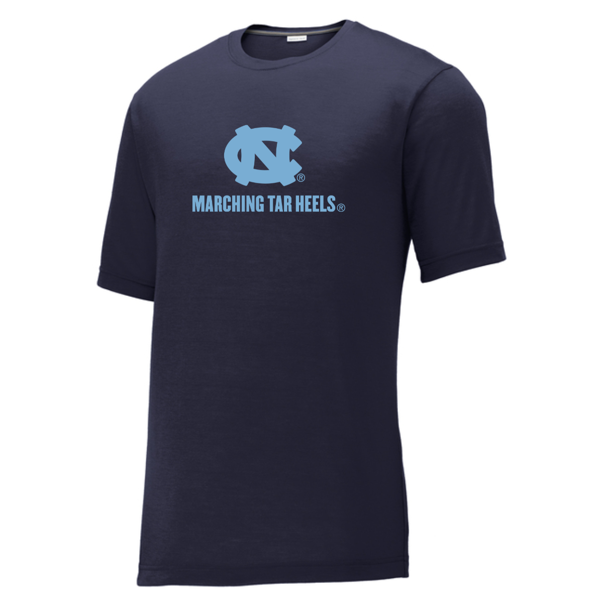 Adult UNC Marching Sport-Tek Performance Cotton Touch Tee
