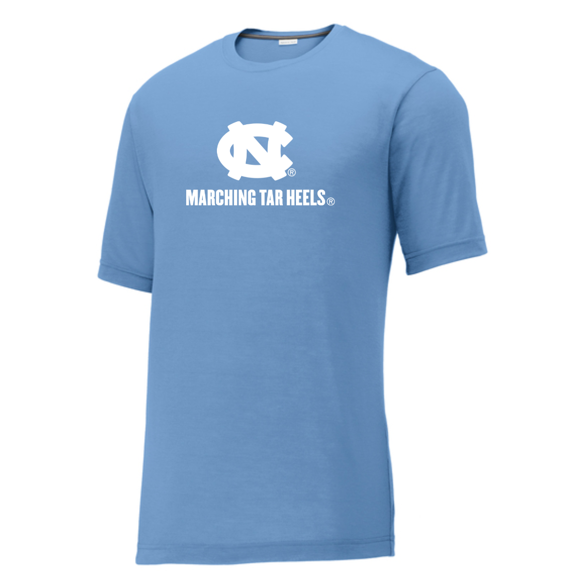 Adult UNC Marching Sport-Tek Performance Cotton Touch Tee