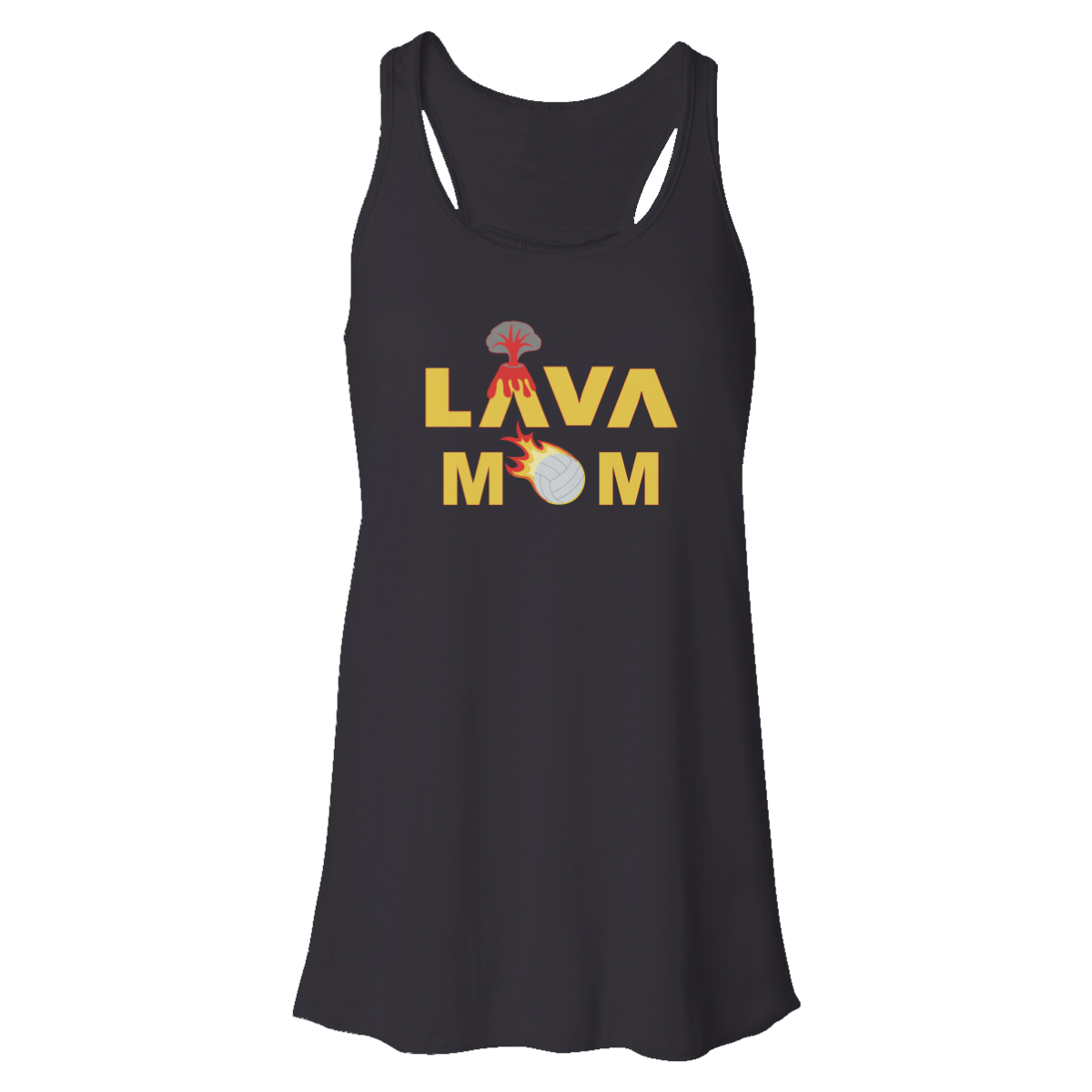 Women's LAVA Bella + Canvas Flowy Racerback Tank - Mom