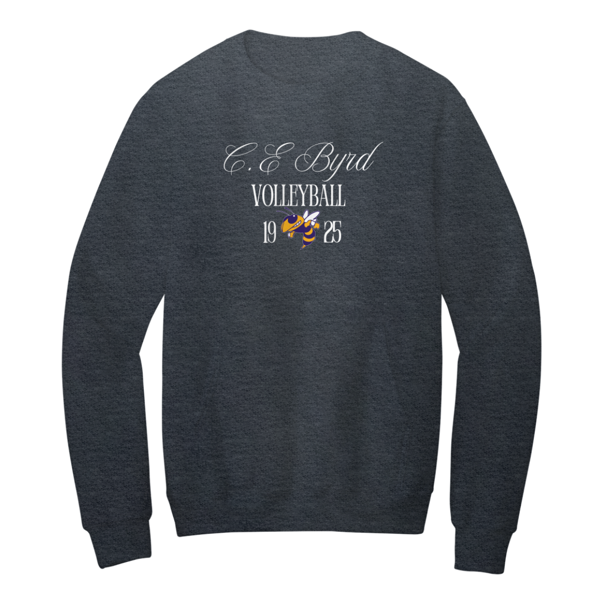 Adult Port and Company Fleece Crewneck Pocket Sweatshirt