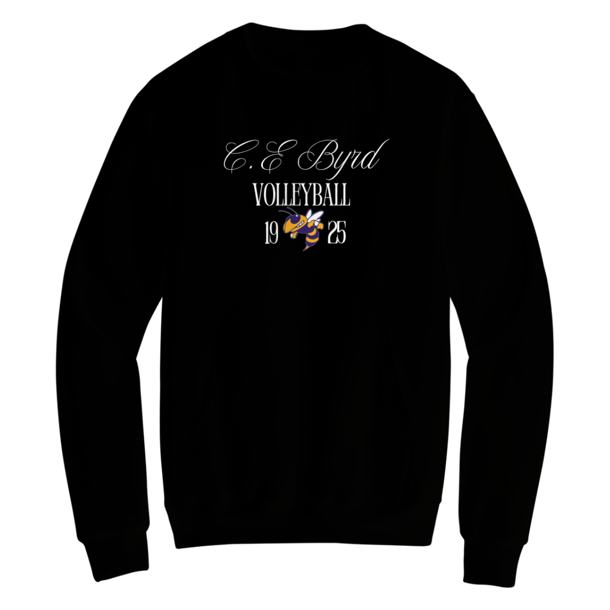 Adult Port and Company Fleece Crewneck Pocket Sweatshirt