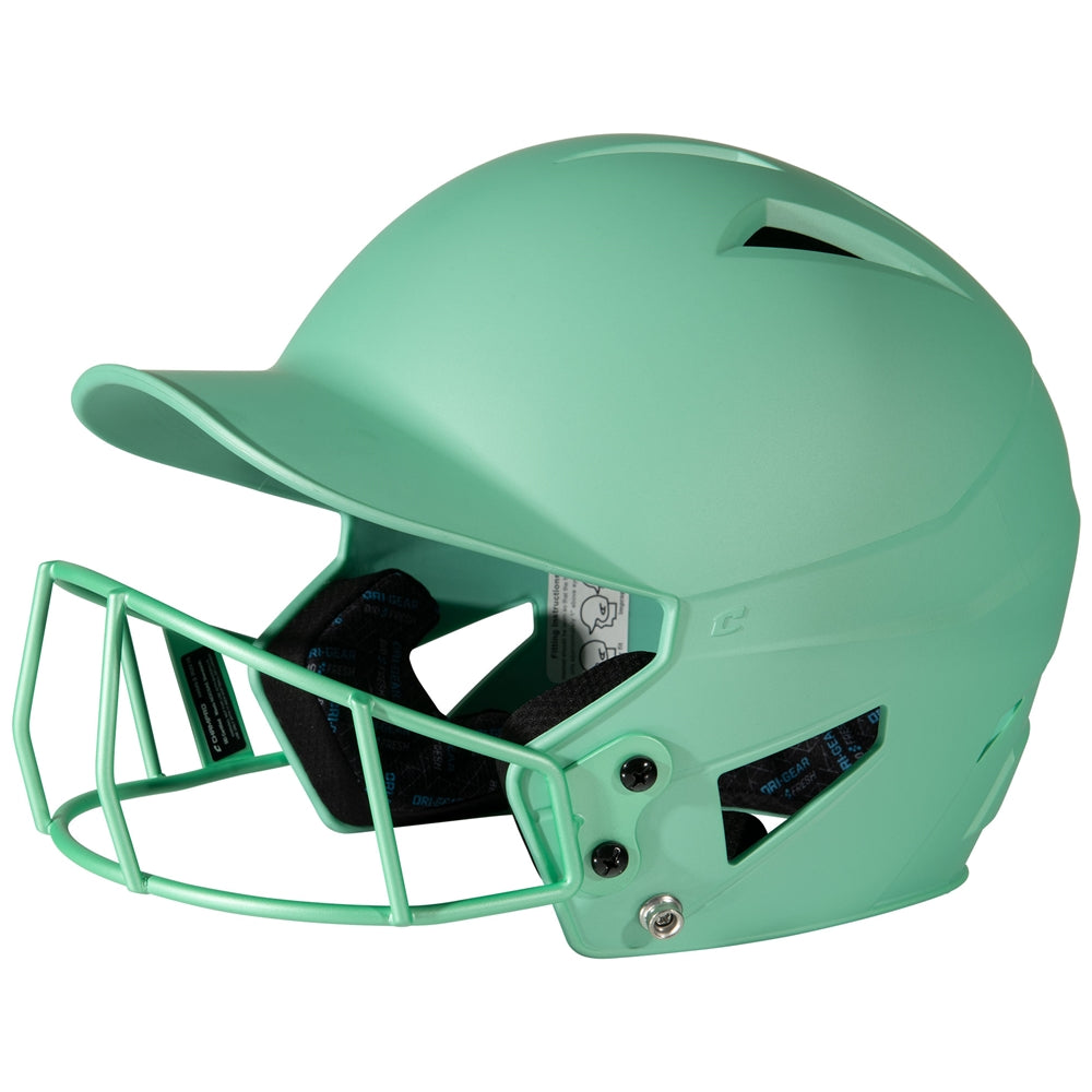 Champro HX Rise Fastpitch Matte Batting Helmet w/Faceguard - HXFPMMIS
