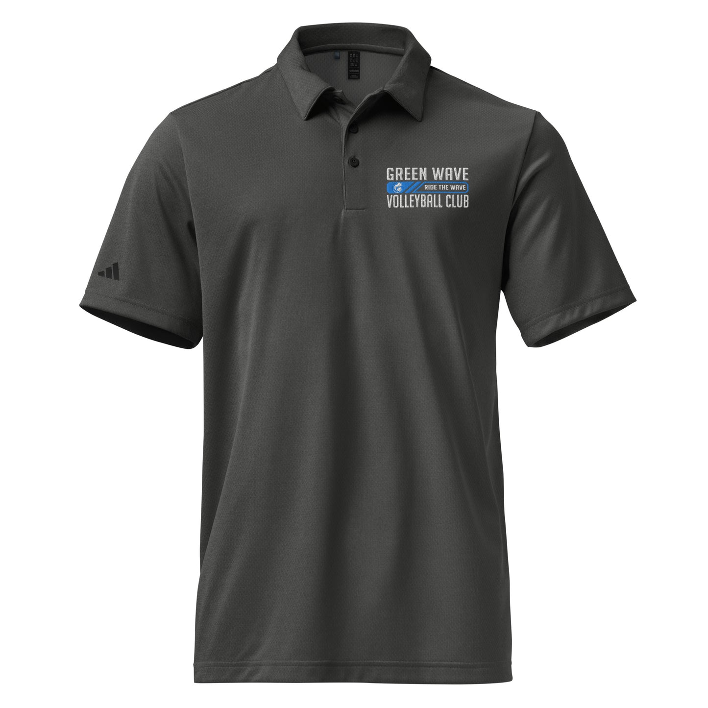 Adult Green Wave Adidas Space-Dyed Polo