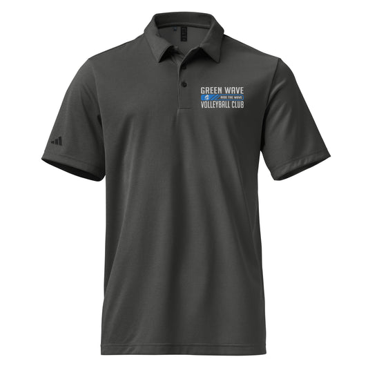 Adult Green Wave Adidas Space-Dyed Polo