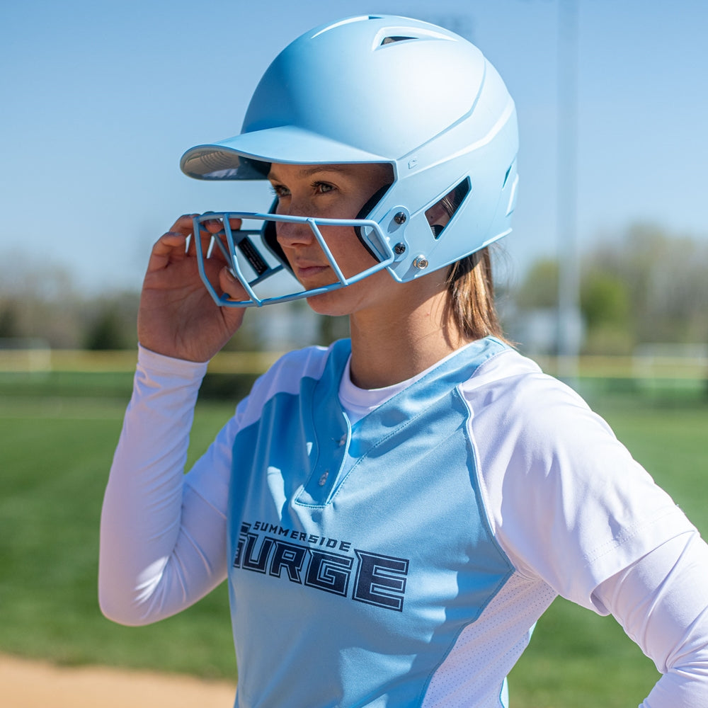 Champro HX Rise Fastpitch Matte Batting Helmet w/Faceguard