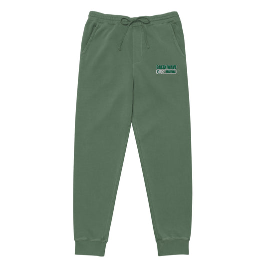 Adult Green Wave Pigment Dyed Sweatpants