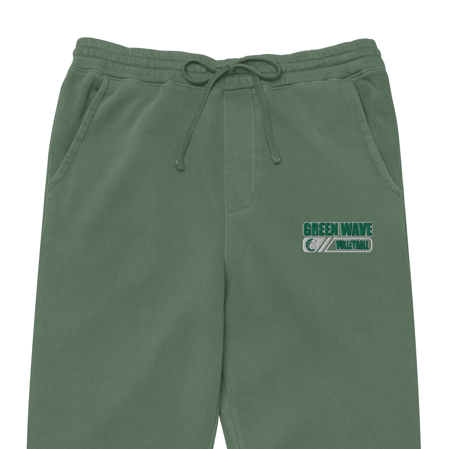 Adult Green Wave Pigment Dyed Sweatpants