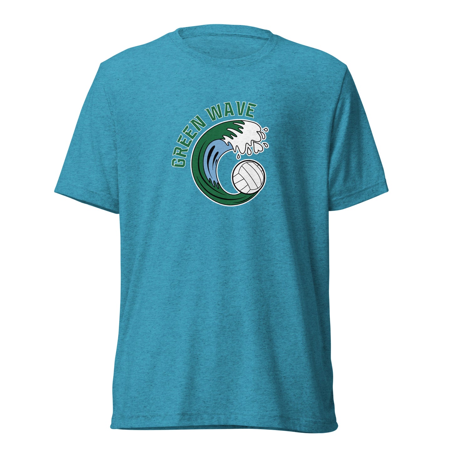 Adult Green Wave Bella + Canvas Tri-Blend T-shirt