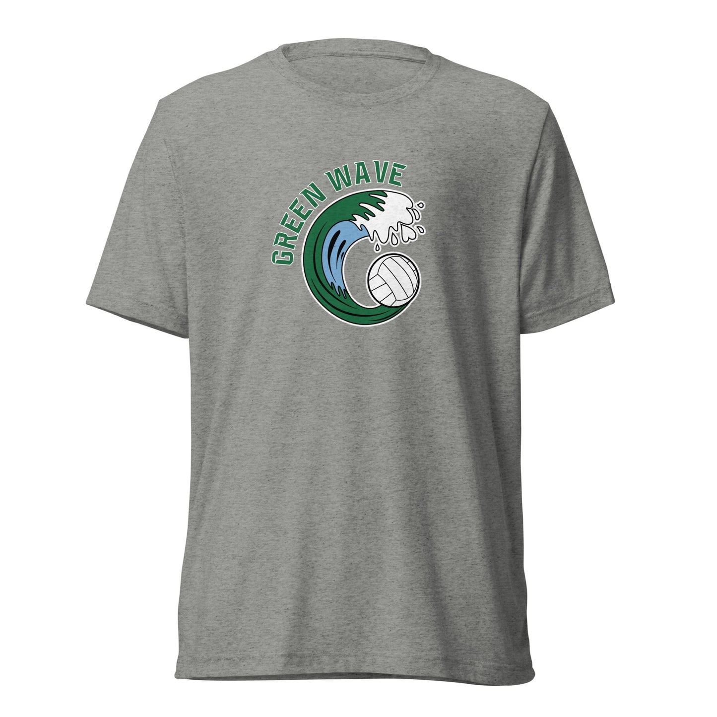 Adult Green Wave Bella + Canvas Tri-Blend T-shirt