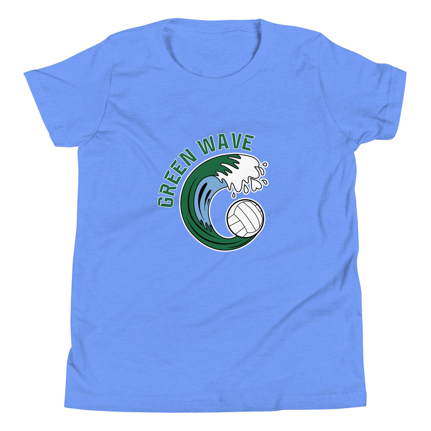 Youth Green Wave Bella + Canvas T-shirt