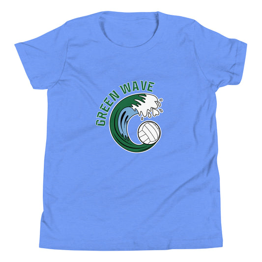 Youth Green Wave Bella + Canvas T-shirt