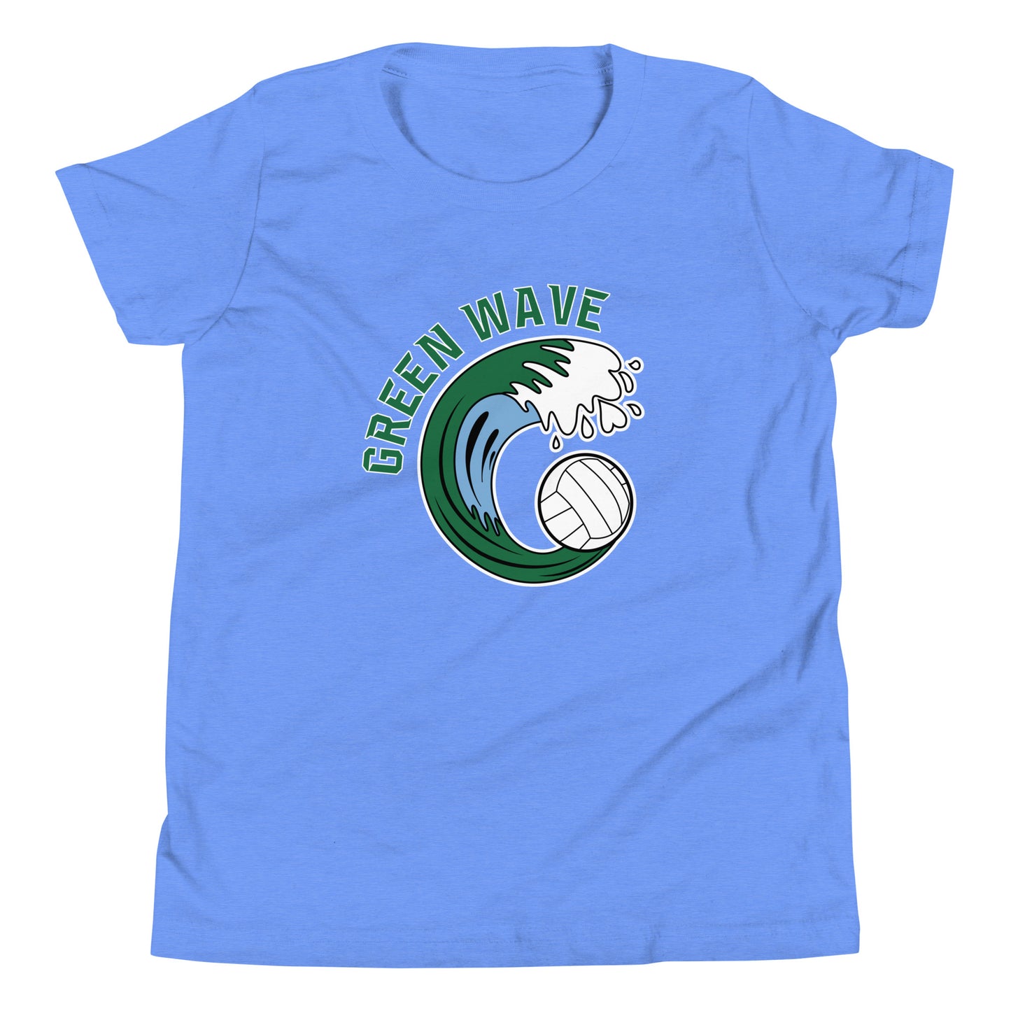 Youth Green Wave Bella + Canvas T-shirt